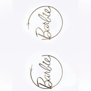 BARBIE™M MATTEL GOLD PLATED HOOP EARRINGS